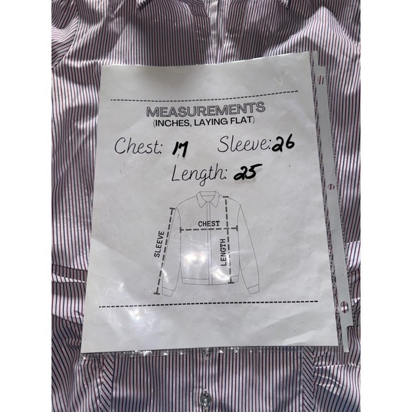 New York Co Stretch Striped Button Up Shirt Sz XS Jeweled Buttons Preppy Work - Picture 10 of 11